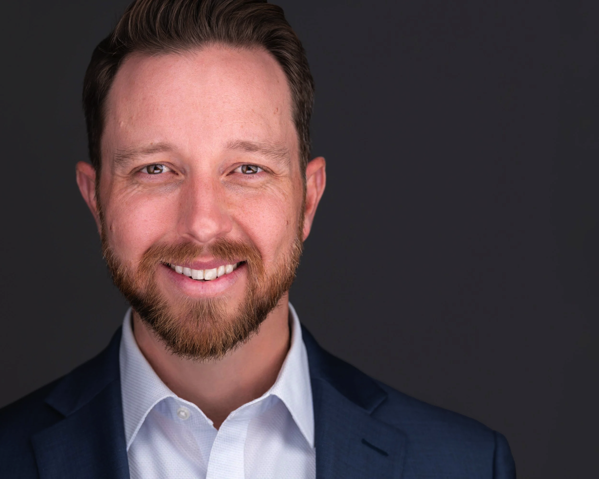 Professional Man in a Blue Suit Jacket